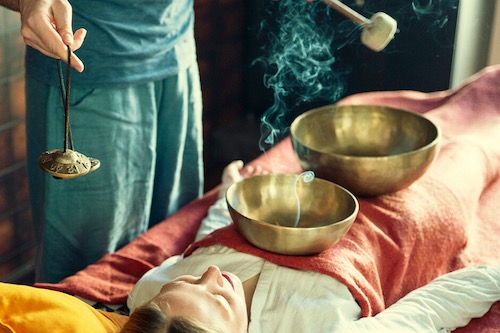 Tibetan bowl therapy