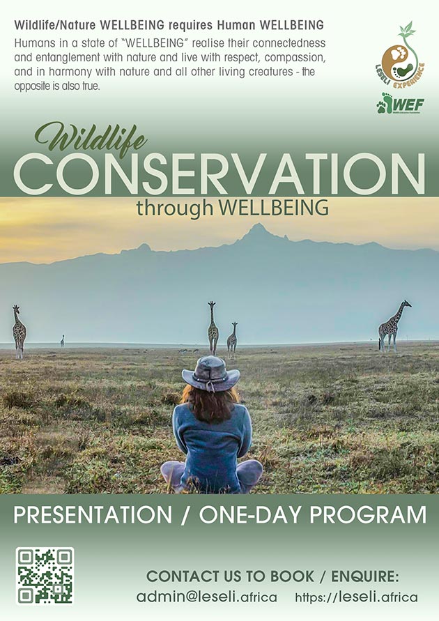 Wildlife Conservation through Wellbeing